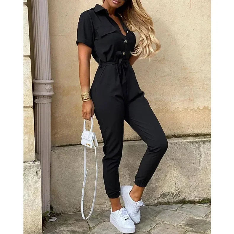 One Piece Bodysuit Chic and Elegant Long Jumpsuits Overalls for Women
