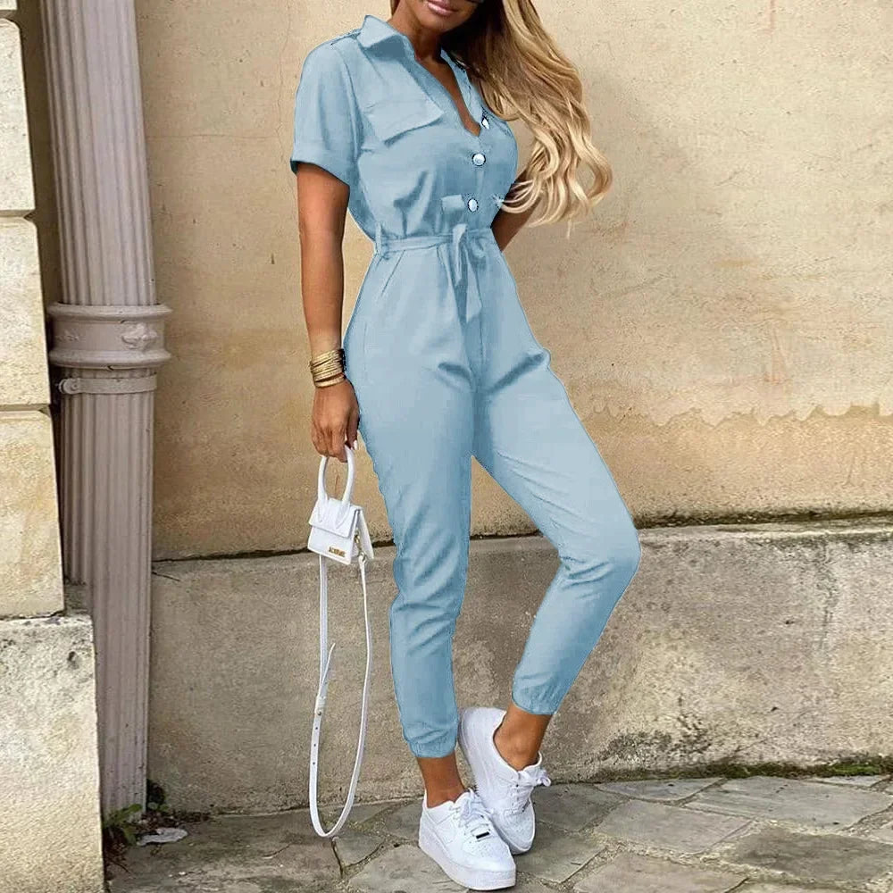 One Piece Bodysuit Chic and Elegant Long Jumpsuits Overalls for Women