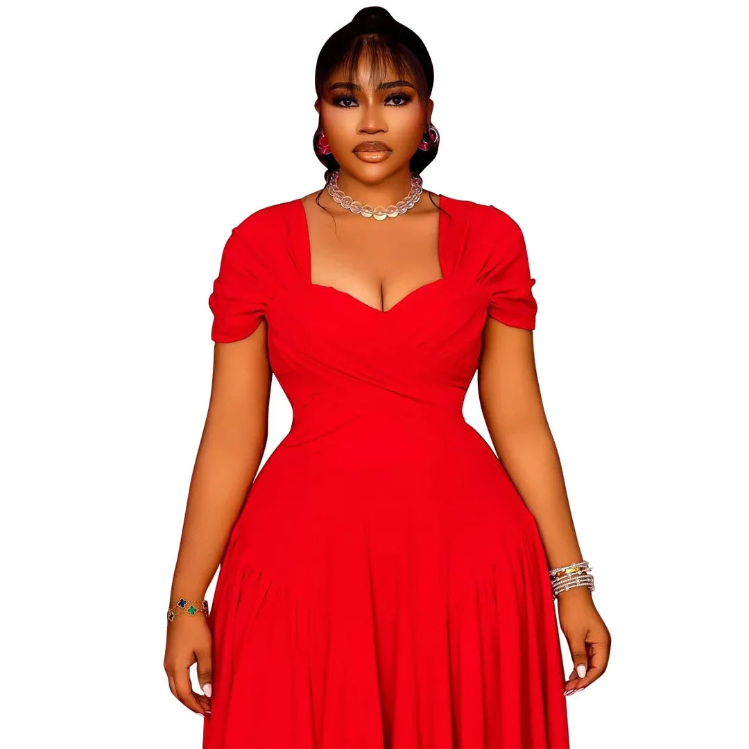 Plus Size Fashionable Elegant Long Strapless Dress for Women Clothing