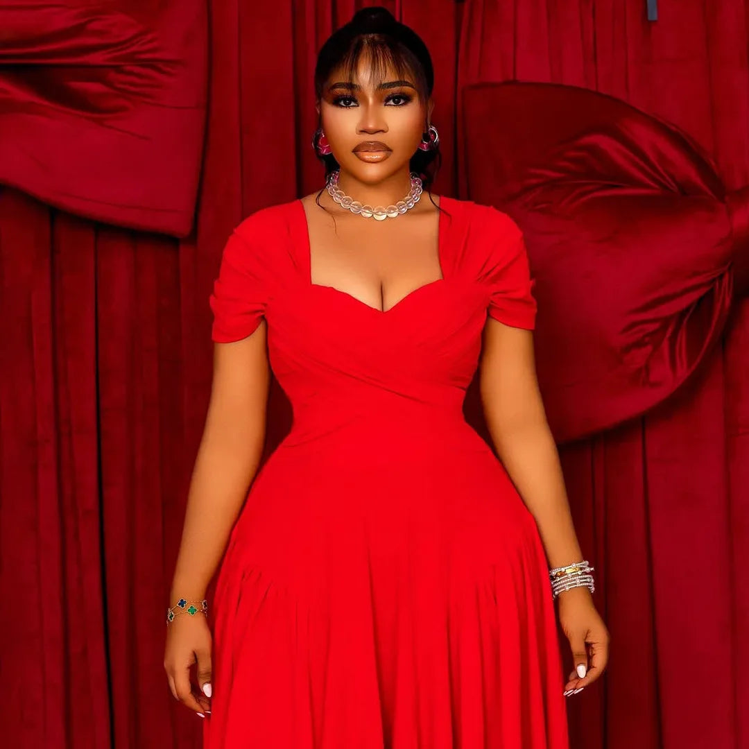 Plus Size Fashionable Elegant Long Strapless Dress for Women Clothing