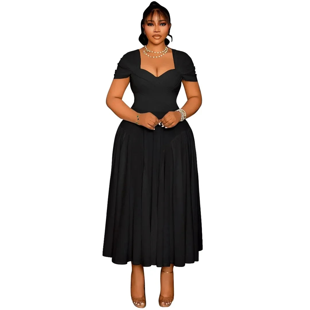 Plus Size Fashionable Elegant Long Strapless Dress for Women Clothing