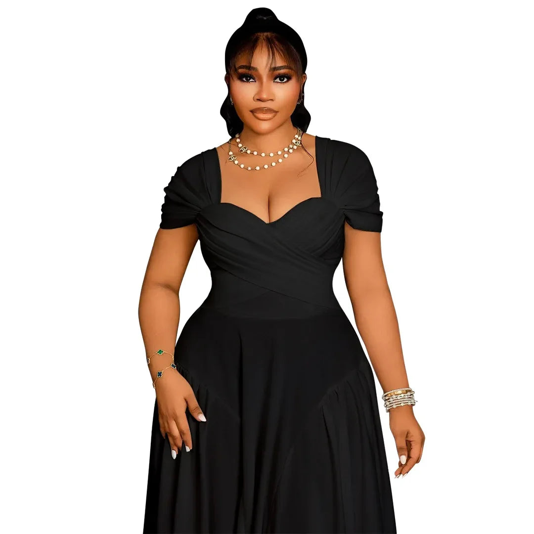 Plus Size Fashionable Elegant Long Strapless Dress for Women Clothing