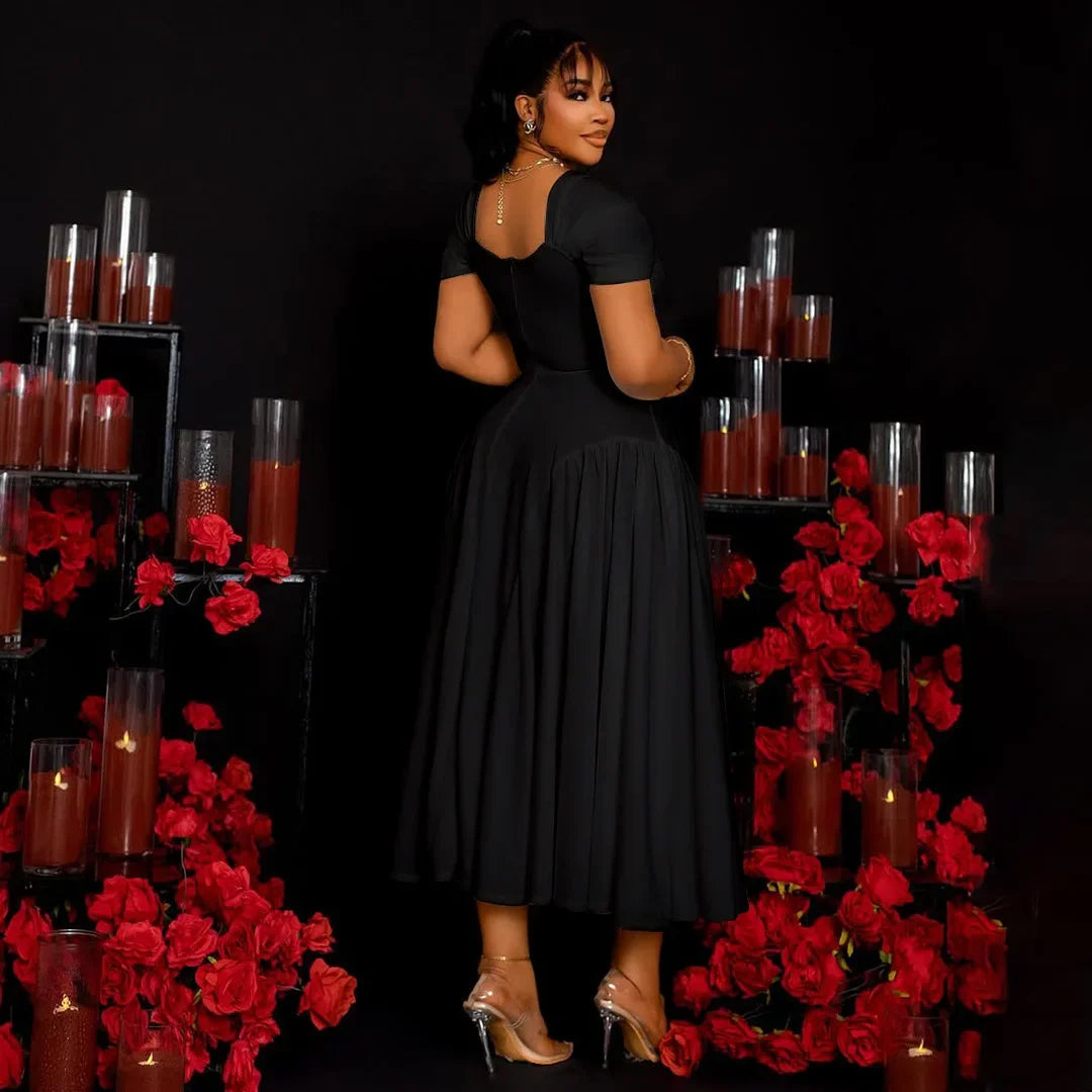 Plus Size Fashionable Elegant Long Strapless Dress for Women Clothing