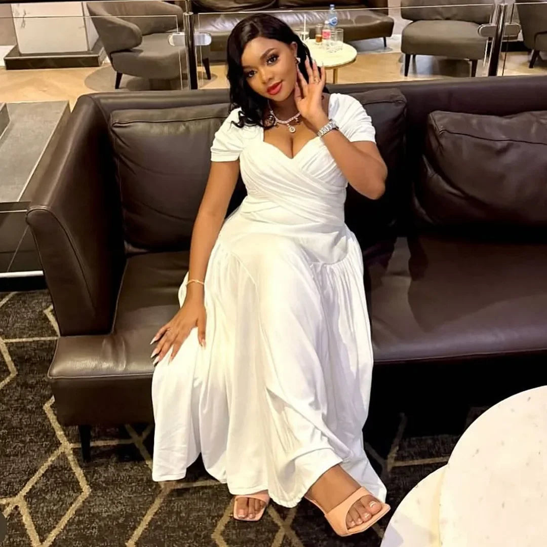 Plus Size Fashionable Elegant Long Strapless Dress for Women Clothing