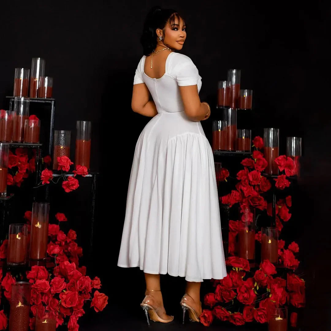 Plus Size Fashionable Elegant Long Strapless Dress for Women Clothing