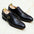 Men's Genuine Leather Pointed Toe Lace-Up Oxford Brogue Buckle Shoes