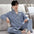 Men's Cotton Pajama Set, Lightweight Long Sleeve Casual Cardigan Suit