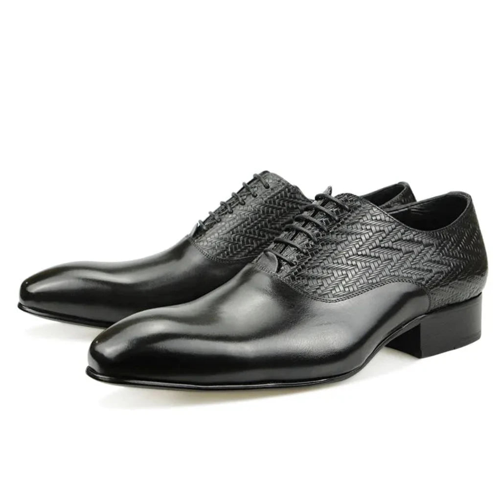 High-Grade Formal Office Oxfords Elegant Leather Business Lace-Up Shoe