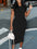 Short-sleeved women's sexy dress, Casual Round Neck Pullover Dress