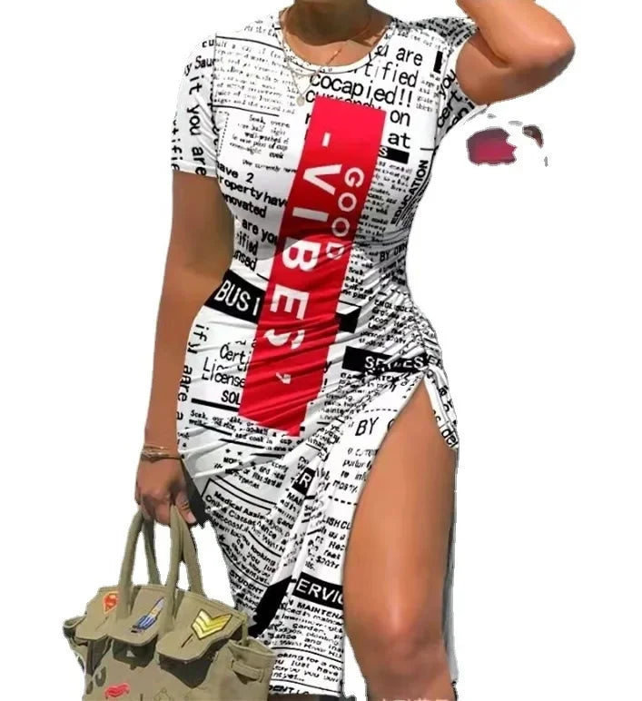 Women's Corduroy Drawstring Knee-Length Loose Waist round Neck Dress