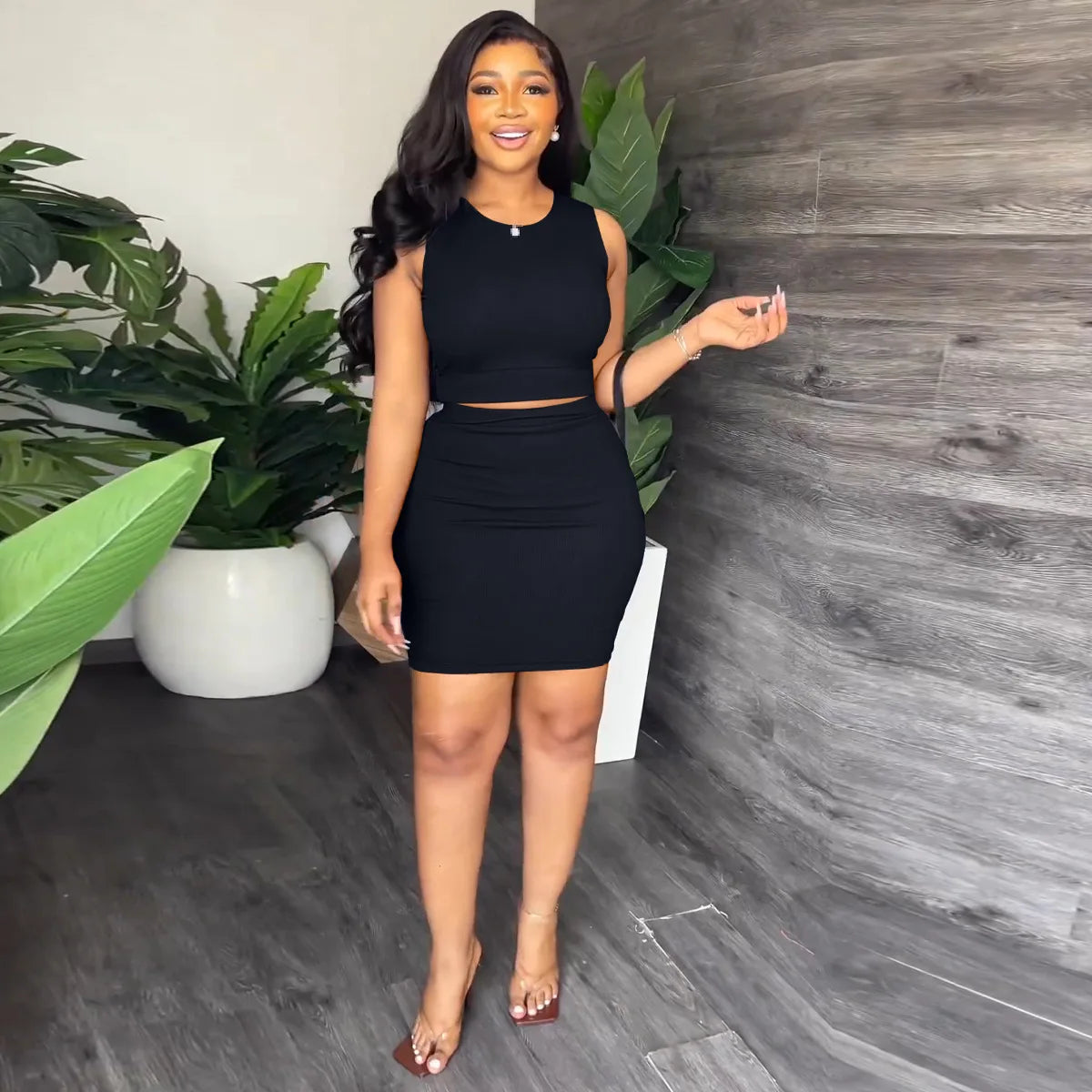 Dress sets two-piece set for women summer outfits Cami Fashion Dress