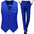 Men's Casual Business Solid Color Vest and Pants Groom Wedding Dress Waistcoat, and Trousers