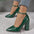 Women’s Shoes: Pimp Buckle Pointed-toe Fashion Crystals Pearl Pendant
