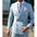 Men's Suit Set Fashion Groom Peak Lapel Double Breasted Blazer Trouser