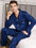 Men's pajama long sleeves beautiful clothes casual cardigan wear suit