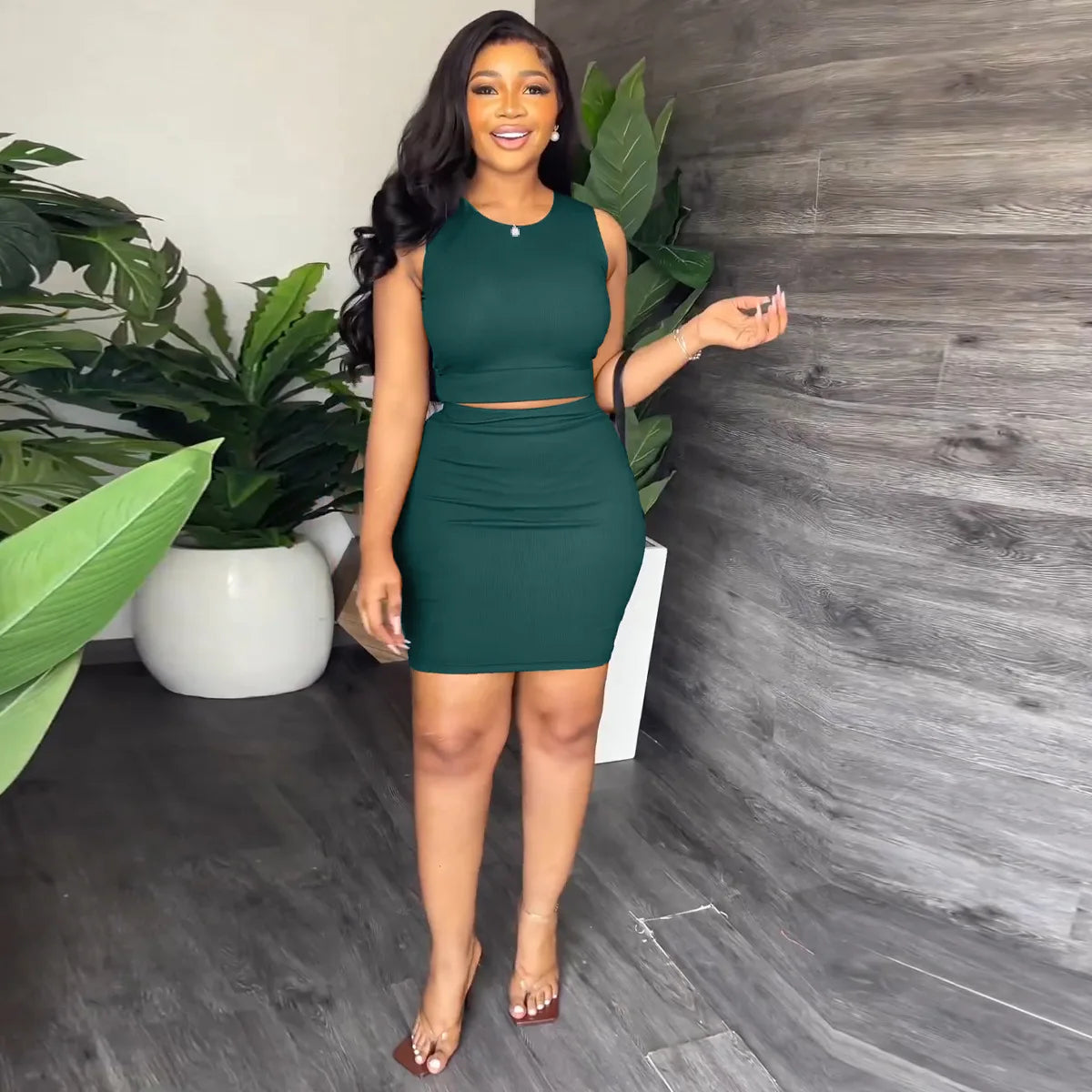 Dress sets two-piece set for women summer outfits Cami Fashion Dress