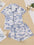 Pajama set, comfortable short-sleeved lapel top loungewear for women