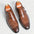 Classic Retro Dress Men's Monk Leather Shoes With Pointed Toe Buckle