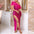 Sexy Dress for Women One Shoulder Sequined Feather Split Floor Length