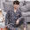 Men's Cotton Pajama Set, Lightweight Long Sleeve Casual Cardigan Suit