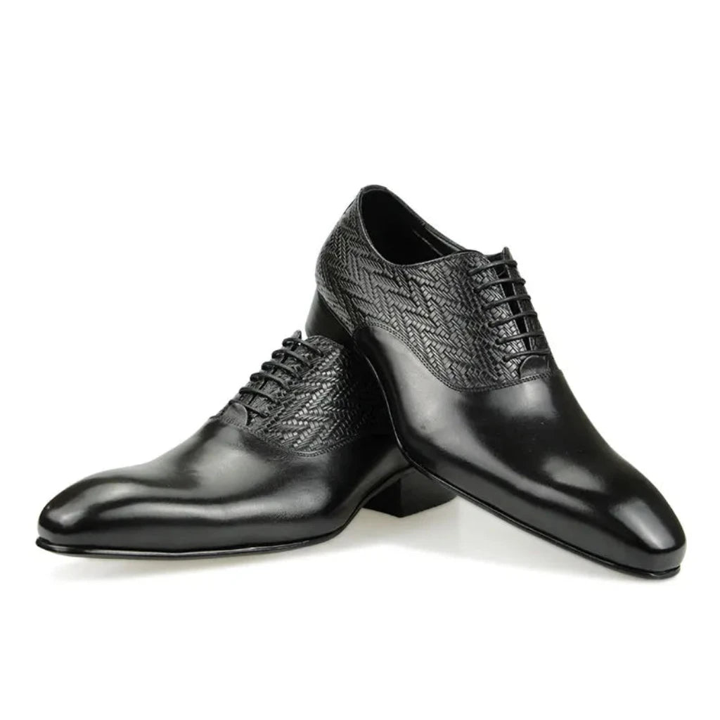 High-Grade Formal Office Oxfords Elegant Leather Business Lace-Up Shoe