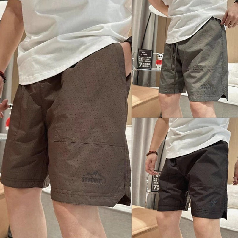 Half Length Shorts Minimalist Casual Breathable Mesh Pants