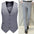 Men's Casual Business Solid Color Vest and Pants Groom Wedding Dress Waistcoat, and Trousers