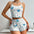 Women's Pajamas Set Sleepwear 2 PCS Short Tank Tops And Shorts Casual