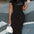 Short-sleeved women's sexy dress, Casual Round Neck Pullover Dress