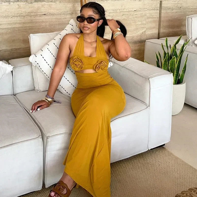 High-Waisted Skirt Dress Long Dress Women's Autumn Fashionable Clothe