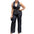 Fashionable Sexy Collar Wide Leg Jumpsuit Casual Style Dress For Chic