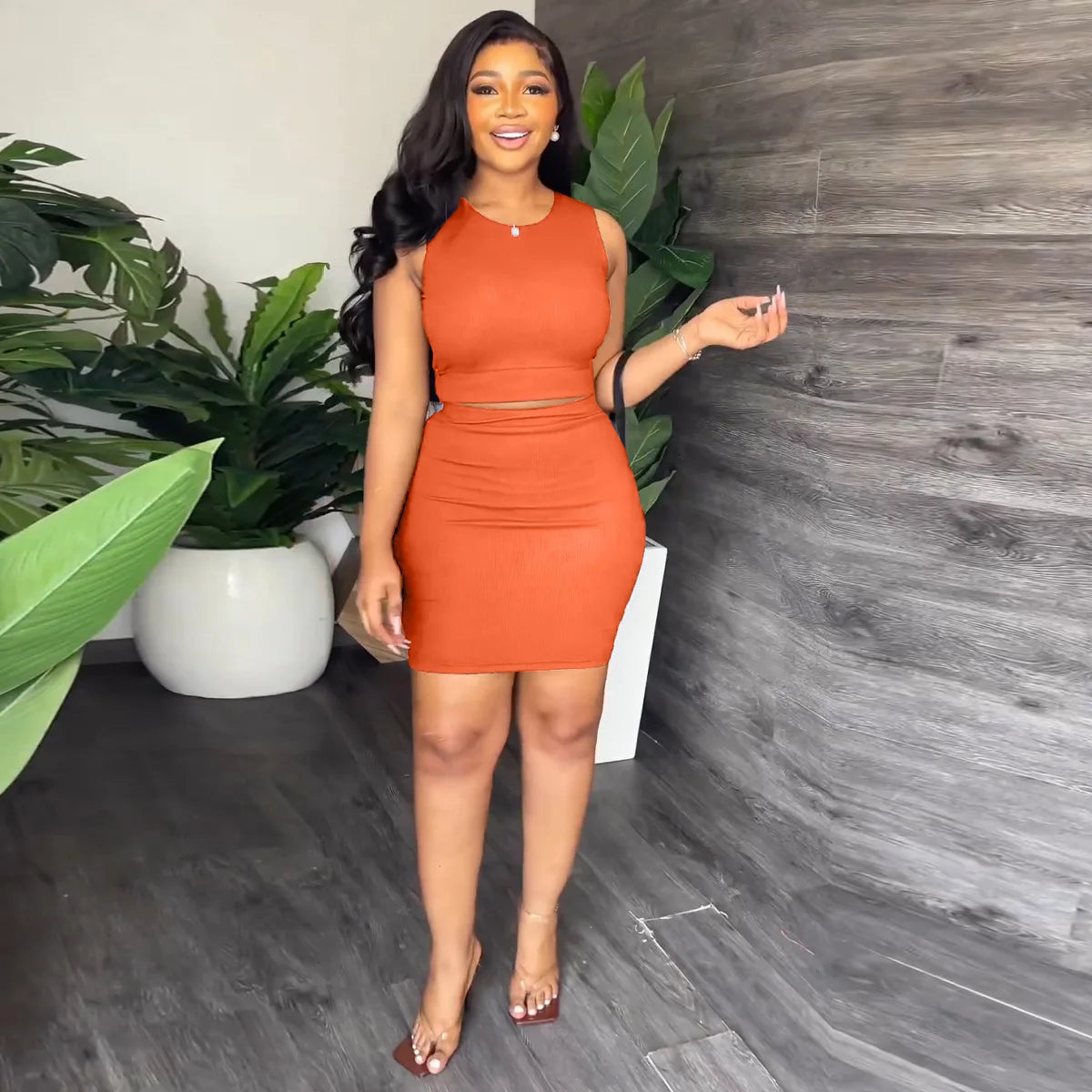 Dress sets two-piece set for women summer outfits Cami Fashion Dress