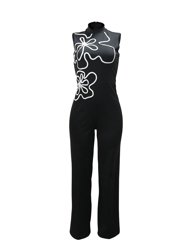 One Piece Women Sleeveless Jumpsuits Fashion Chic Streetwear Outfit