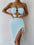 Elegant casual strapless sleeveless drawstring hip sexy women's dress