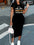 Short-sleeved women's sexy dress, Casual Round Neck Pullover Dress