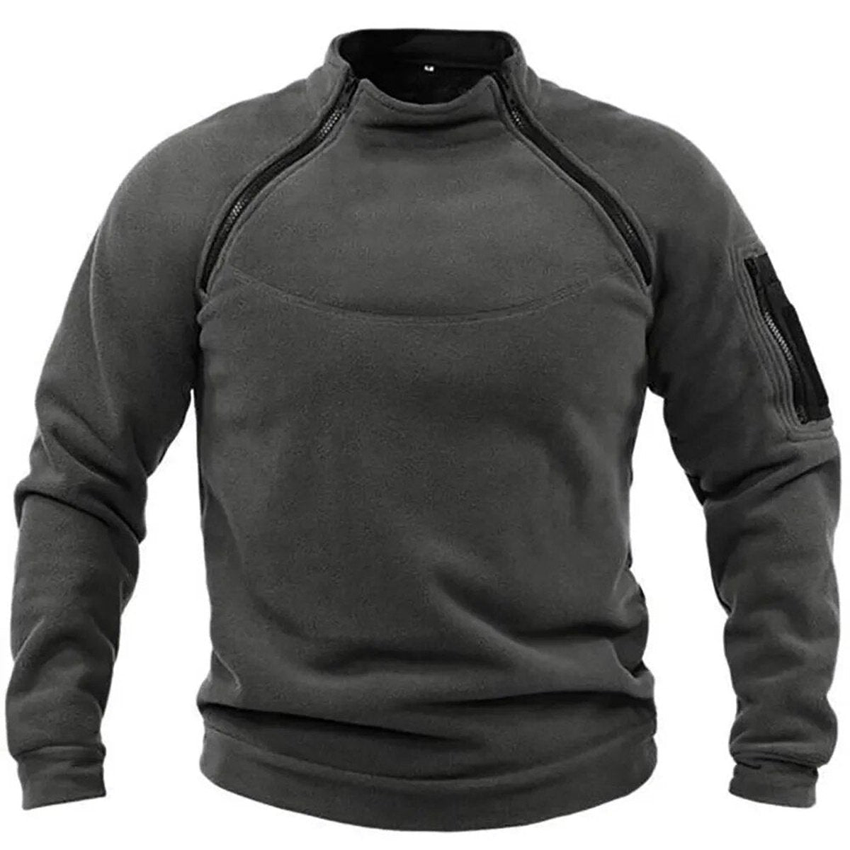 Men's Stand-up Collar Outdoor Breathable Tactical Gym Tops