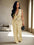 Fashion Women's Strapless Vest Tops and Wide Leg Pants Two 2-Piece Set