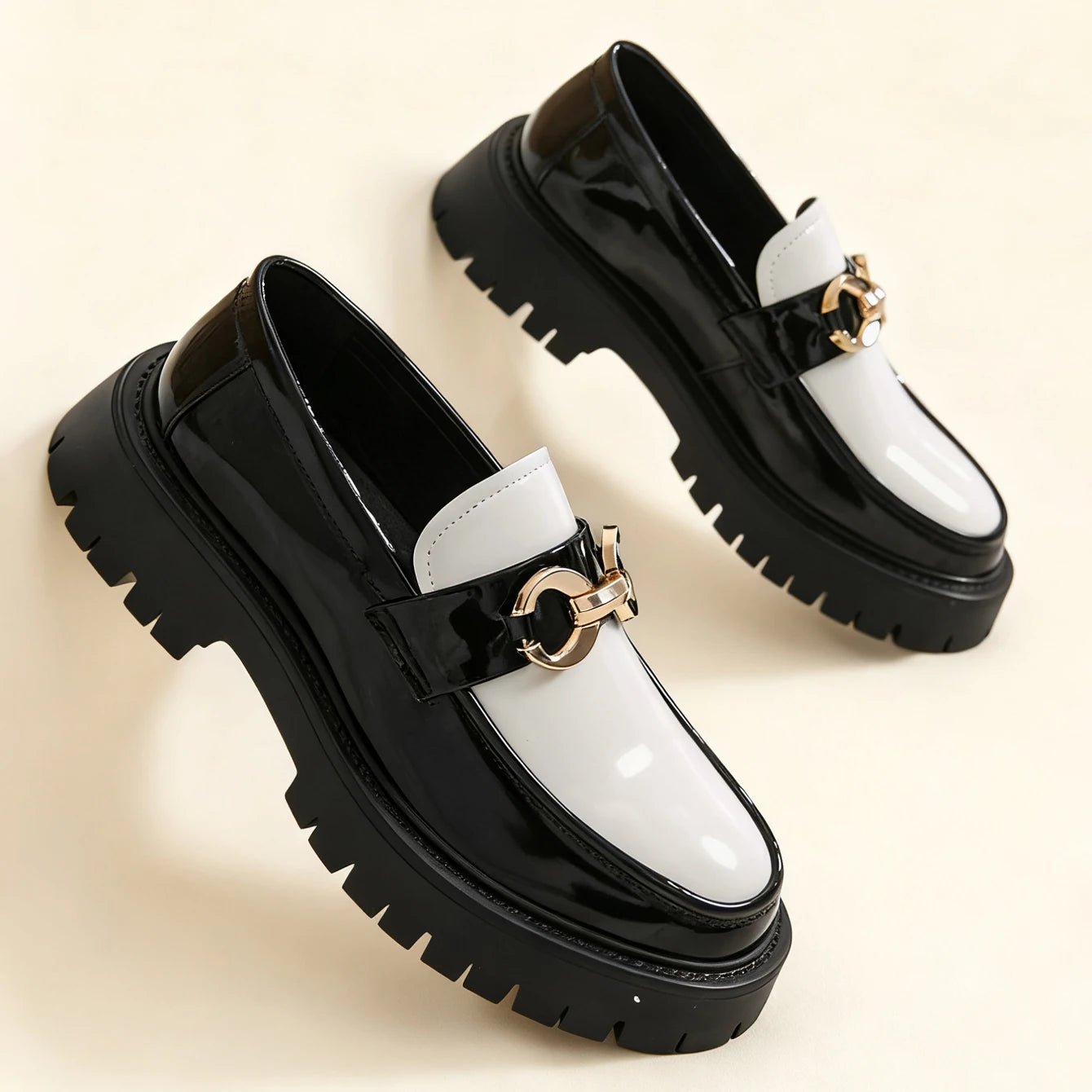 Classic Fashion Thick-Soled Men's Penny Loafers Slip-On Dress Shoes