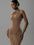 Women Halter Pleated Solid Slim Sexy Fashion Slit Peach Buttocks Dress