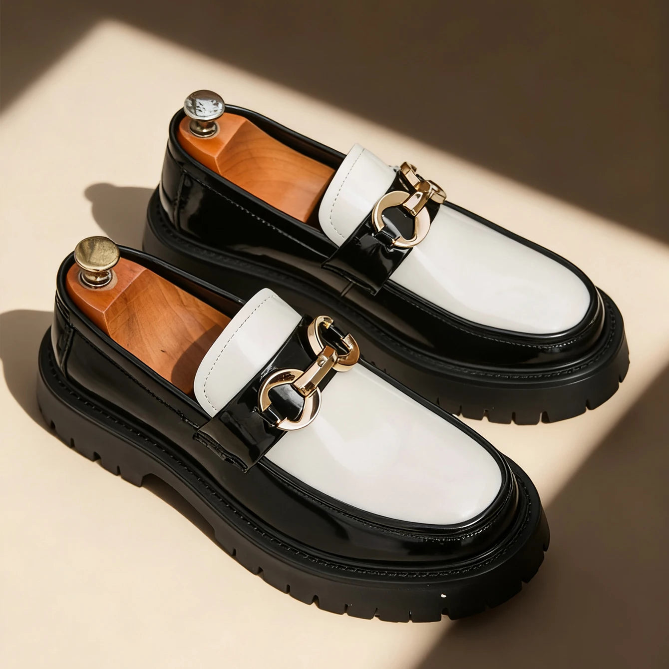 Classic Fashion Thick-Soled Men's Penny Loafers Slip-On Dress Shoes