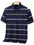 Men Polo Shirt Dad Wear Half-Sleeved Casual Stripes T-Shirt