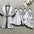 4 Pieces Women's Sexy Lace Pajamas V-Neck Gown Comfort With Chest Pads