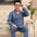 Men's Pure Cotton Long Sleeve Sleepwear Plaid Home Clothes Nightgown