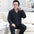 Men's Pure Cotton Long Sleeve Sleepwear Plaid Home Clothes Nightgown