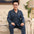 Men's Pure Cotton Long Sleeve Sleepwear Plaid Home Clothes Nightgown