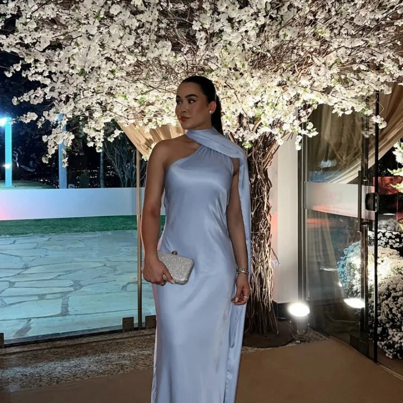 Off-Shoulder Sleeveless Backless Slim Female Maxi Summer Chic Dress