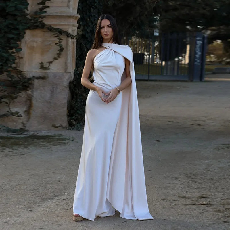 Off-Shoulder Sleeveless Backless Slim Female Maxi Summer Chic Dress
