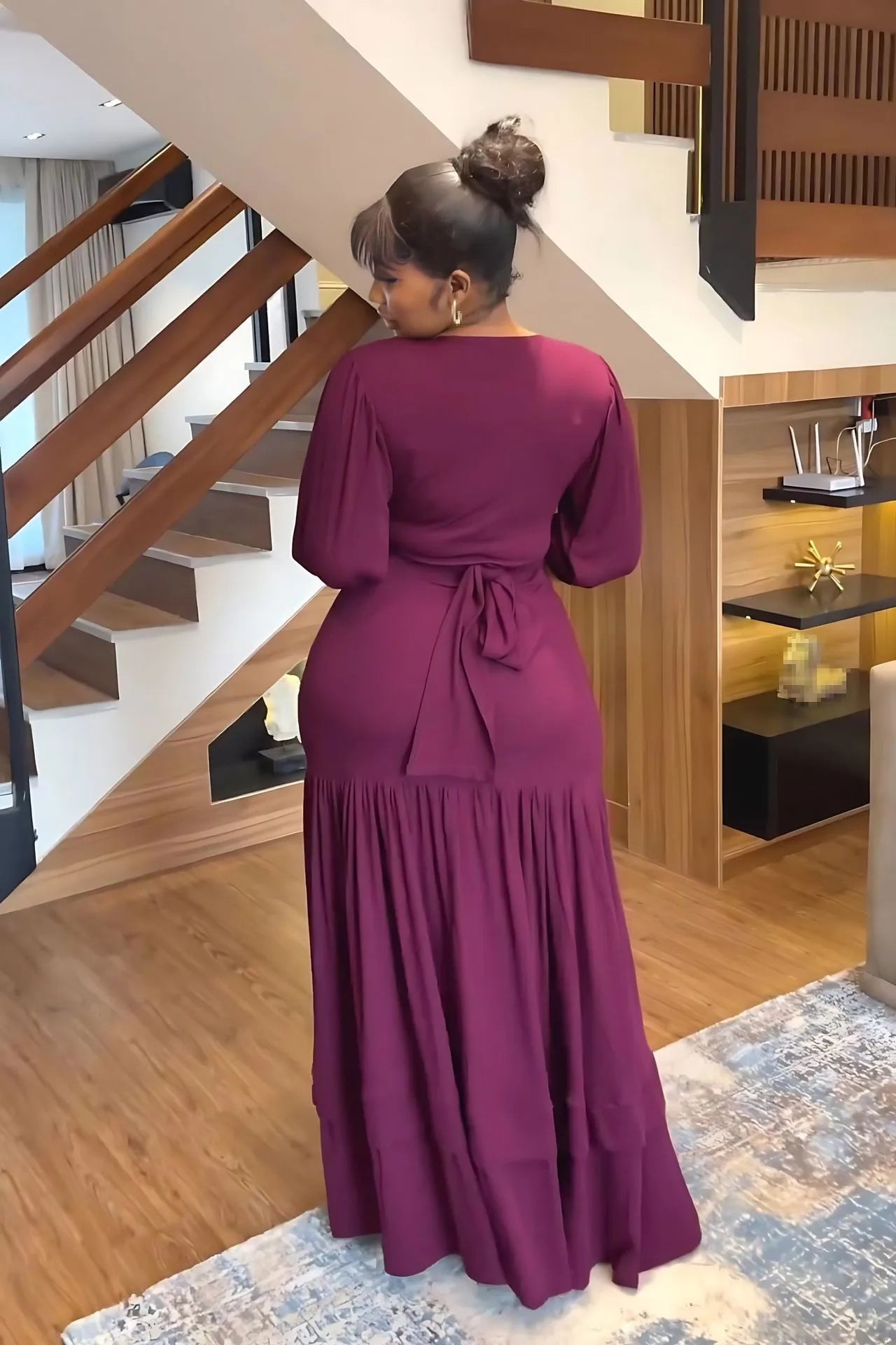 Women's Suits Deep V Neck Slim Short Tops High Waist Pleated Skirt