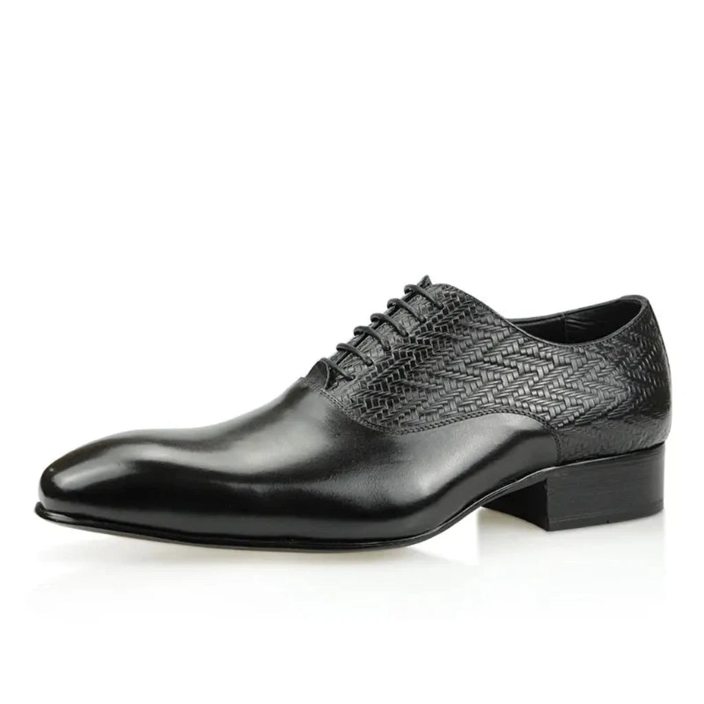 High-Grade Formal Office Oxfords Elegant Leather Business Lace-Up Shoe