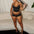 Women's Crop Tops & Shorts Outfits Night Club Matching Sets Clothes